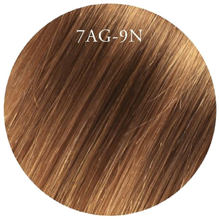 7AG-9N-BOX/20INCH/50,8 CM 7PIECE CLIP IN-DARK BRONDE H/LIGHT