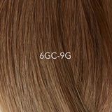 6GC-9G-SUPERFINE TRAME SANS CLIPS 20 POUCES CUIVRÉ BEIGE CHAUD
