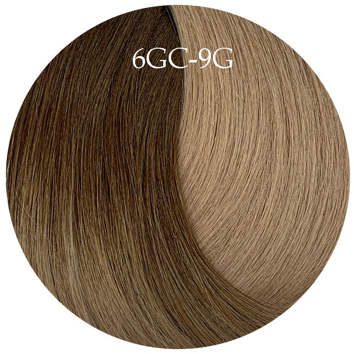 6GC-9G-20" SKINTAPE WARM COPPER BEIGE OMBRE 10PC
