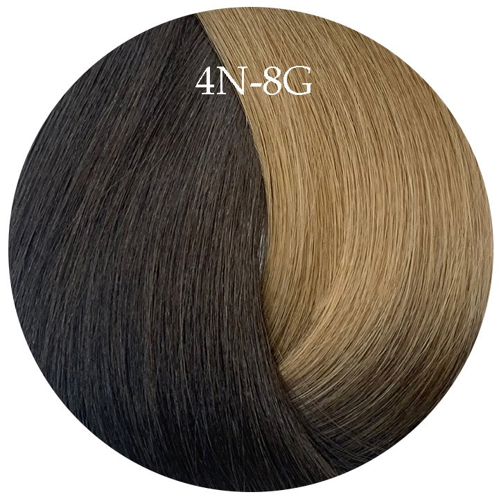 4N-8G-20" SKINTAPE WARM COFFEE MELT OMBRE 10PC