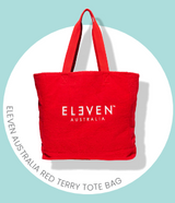 Towel Terry Tote Bag - Red