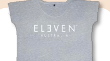 ELEVEN T-SHIRT GRIS BLANC X LARGE